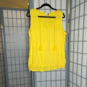 Anthropologie Akemi + Kin Sunny Yellow Knit Top